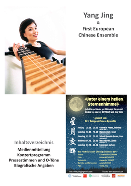 Yang Jing & First European Chinese Ensemble