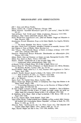 Downloaded from Brill.Com09/29/2021 10:56:11PM Via Free Access 366 BIBLIOGRAPHY