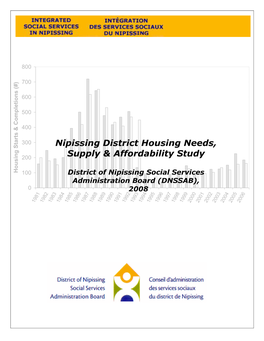 Nipissing District Housing Needs, Supply & Affordability Study
