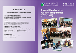 Student Handbook for Full-Time Programmes (2013-2014)