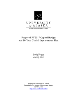 FY17 Capital Budget