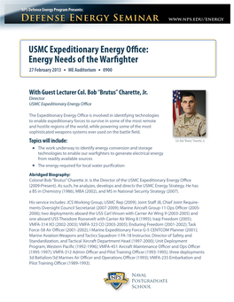 USMC Expeditionary Energy Office