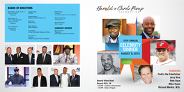 Celebrity Dinner August 9, 2019