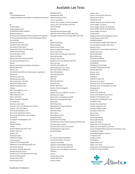 Lab Test Results to Albertans