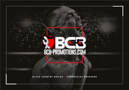 COMMERCIAL BROCHURE OUR TEAM BCB Promotions Has Three Shareholders