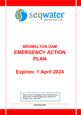 Bromelton Offstream Storage Emergency Action Plan