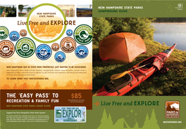 CAMPGROUND GUIDE New Hampshire State Parks Live Free and EXPLORE