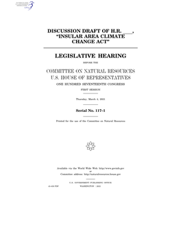 Legislative Hearing Committee on Natural Resources U.S