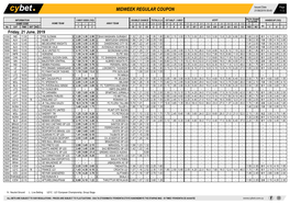 Midweek Regular Coupon 21/06/2019 09:49 1 / 2