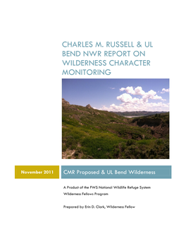 Charles M. Russell & UL Bend NWR Report on Wilderness Character