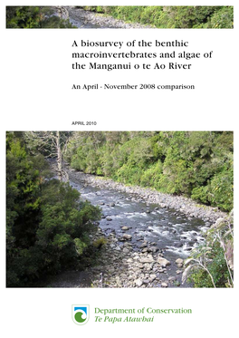 A Biosurvey of the Benthic Macroinvertebrates and Algae of the Manganui O Te Ao River