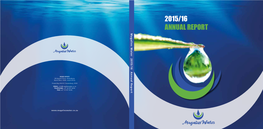 2015/16 ANNUAL REPORT Magalies Water 2015/16 Annual Report