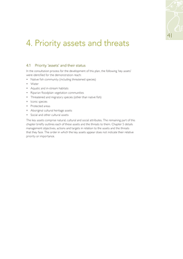 4. Priority Assets and Threats