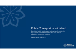 Public Transport in Värmland