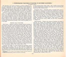 The Abundance and Variety of Faults in Southern California Pro- the San Andreas Fault (Noble, 1932, P