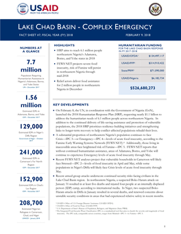 Lake Chad Basin Complex Emergency Fact Sheet #7