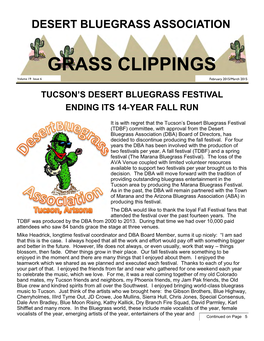 GRASS CLIPPINGS Volume 19 Issue 6 February 2015/March 2015