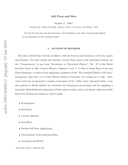 Arxiv:1901.06445V1 [Hep-Ph] 19 Jan 2019 ∗ Spoke