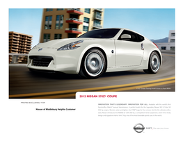 2011 Nissan 370Z Coupe | Brochure