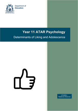 Year 11 ATAR Psychology OTHERS – Relational Influences Determinants