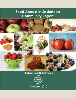 Food Access in Saskatoon Community Report