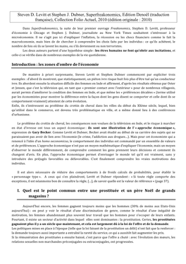 Steven D. Levitt Et Stephen J. Dubner, Superfreakonomics, Edition Denoël (Traduction Française), Collection Folio Actuel, 2010 (Édition Originale : 2010)
