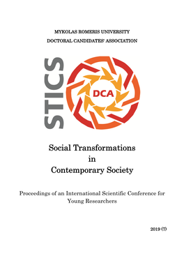 Social Transformations in Contemporary Society 2019