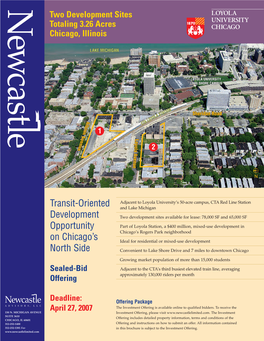 Transit-Oriented Development Opportunity on Chicago's North Side