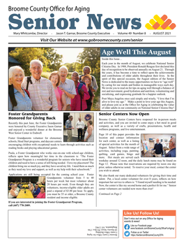 Senior News August 2021