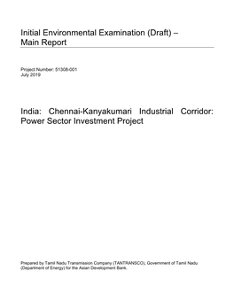 Power Sector Investment Project: Draft Initial Environmental Examination