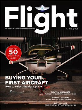 BUYING YOUR FIRST AIRCRAFT How to Select the Right Plane