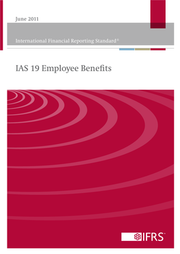 IAS 19 Employee Benefits