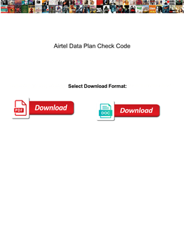 Airtel Data Plan Check Code