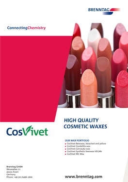 High Quality Cosmetic Waxes