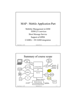 MAP - Mobile Application Part