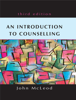 An Introduction to Counselling