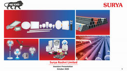 Surya Roshni Limited