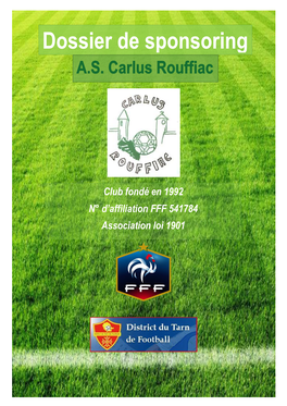 Dossier De Sponsoring A.S. Carlus-Rouffiac