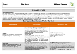 Year 4 Blue Abyss Midterm Planning