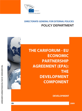 The CARIFORUM EU-Economic Partnership Agreement