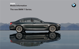 BMW Media Information the New BMW 7 Series