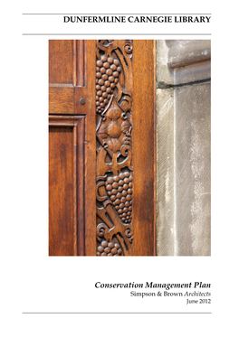 DUNFERMLINE CARNEGIE LIBRARY Conservation Management Plan