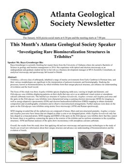 Atlanta Geological Society Newsletter