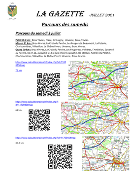 Parcours Des Samedis