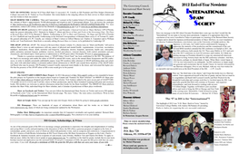 2012 ISS Newsletter