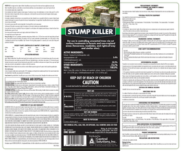 Stump Killer Per Acre Per Two Years