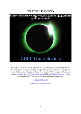 GBLT THULE SOCIETY /Gblt.Webs.Com