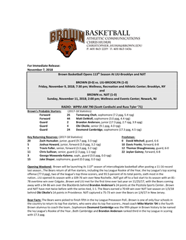 MBB Game Notes