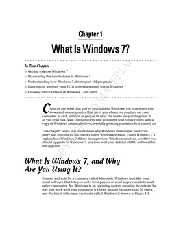 What Is Windows 7?