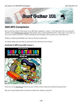 Surf Guitar 101 2005 MP3 Compilation 06/14/05 20:01:12